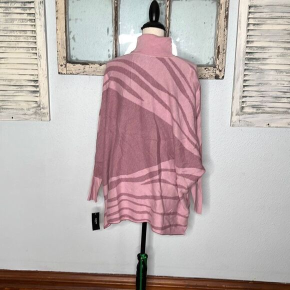 Alfani Womens Knitted Sweater Turtleneck Batwing Sleeve Mauve Size 2X NWT - Picture 5 of 11